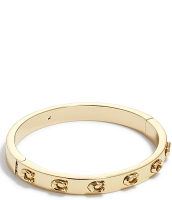 COACH Signature C Hinged Bangle Bracelet