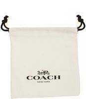 COACH Signature C Pav Turnlock Crystal Stud Earrings