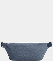 COACH Signature Canvas Jacquard/Refined Calfskin Leather League Belt Bag