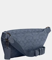 COACH Signature Canvas Jacquard/Refined Calfskin Leather League Belt Bag