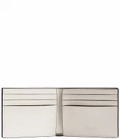 COACH Signature Coated Canvas/Leather Slim Billfold Wallet
