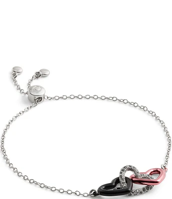 COACH Signature Heart Link Adjustable Bracelet