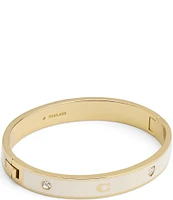 COACH Signature Horse & Carriage Bangle Bracelet