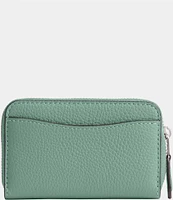 COACH Essential Small Zip Around Silver Hardware Card Case