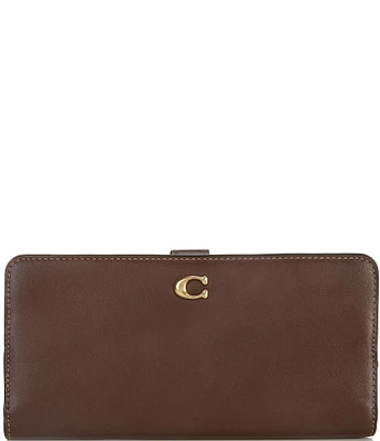 COACH Smooth Leather Skinny Wallet