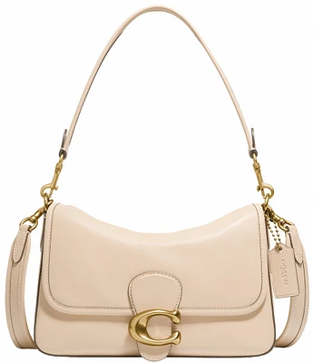 COACH Logo Closure Soft Calf Leather Tabby Shoulder Bag