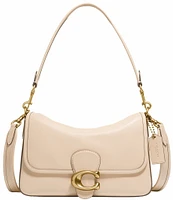 COACH Logo Closure Soft Calf Leather Tabby Shoulder Bag