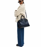 COACH Soft Empire 40 Leather Carryall Satchel Bag