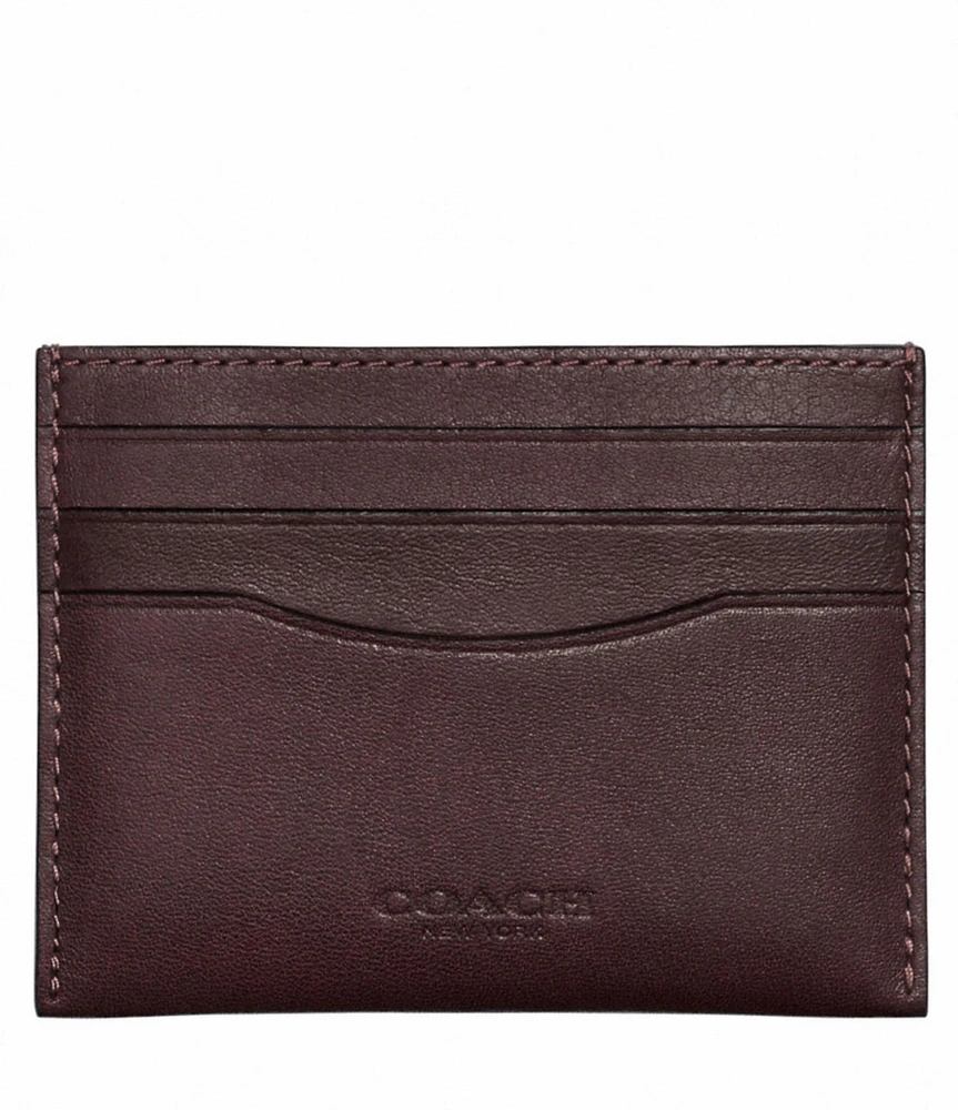 COACH Sport Flat Leather Card Case