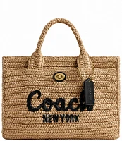 COACH Straw Cargo 26 Tote Bag