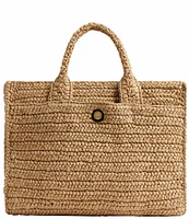 COACH Straw Cargo 26 Tote Bag