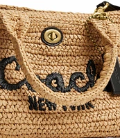 COACH Straw Cargo 26 Tote Bag