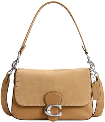 COACH Tabby Soft Suede Rivet Shoulder Bag