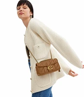 COACH Tabby 20 Quilted Leather Chain Strap Shoulder Bag