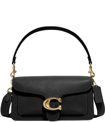 COACH Tabby 26 Pebble Leather Gold Tone Shoulder Bag