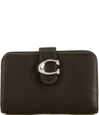 COACH Tabby Leather Silver Hardware Wallet