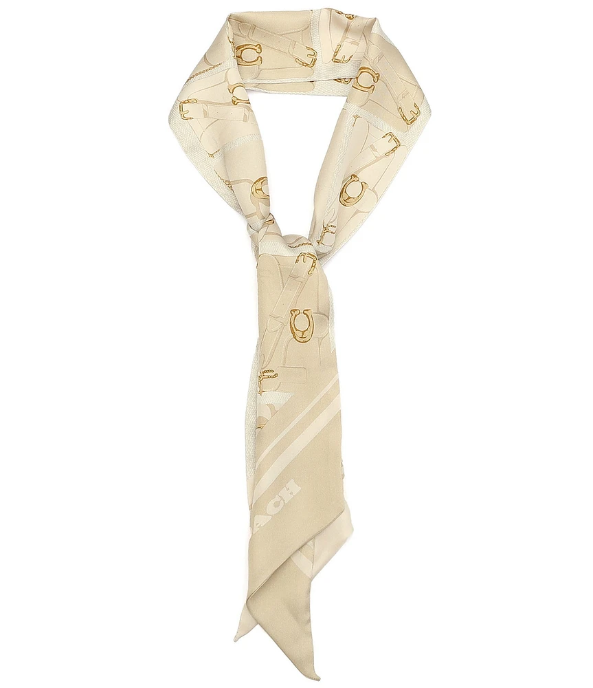 COACH Tabby Printed Silk Skinny Scarf