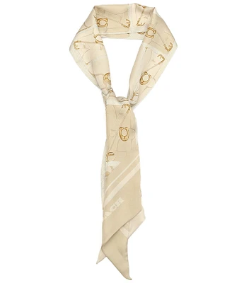 COACH Tabby Printed Silk Skinny Scarf