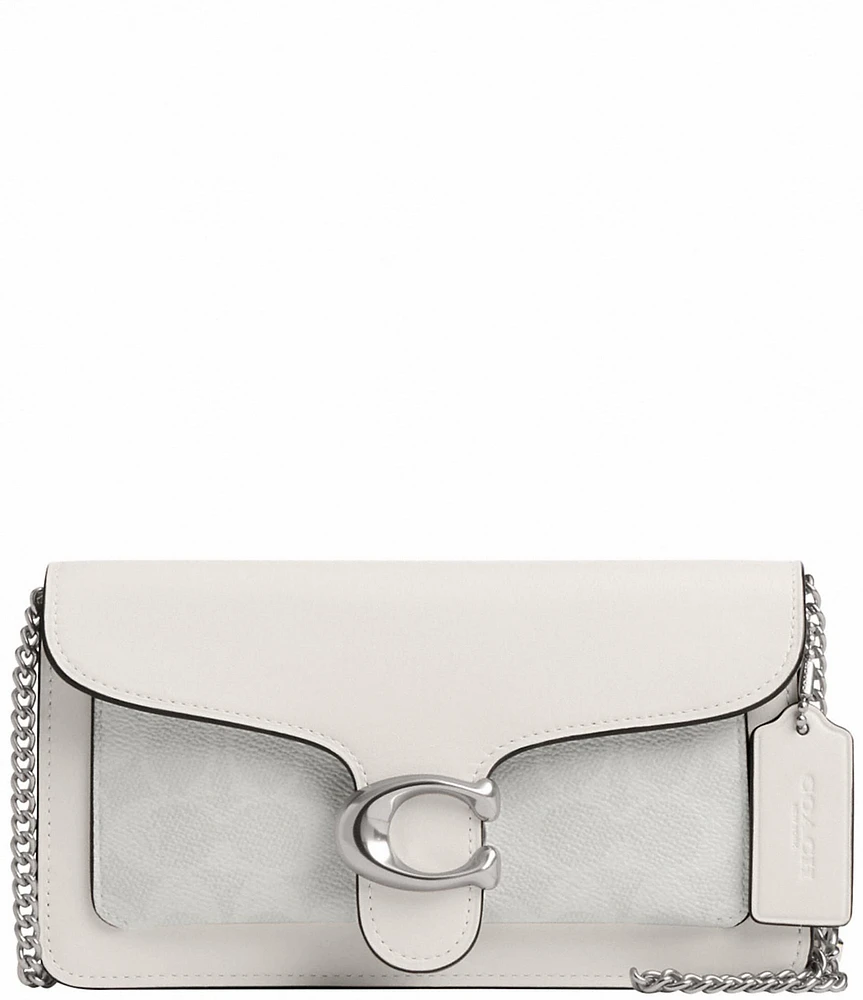 COACH Tabby Signature Canvas Chain Crossbody Wristlet
