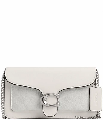 COACH Tabby Signature Canvas Chain Crossbody Wristlet