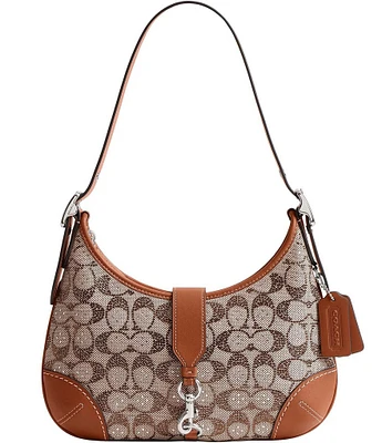 COACH The Coach Originals Hamptons 2005 Crystal Signature Jacquard Hobo Bag