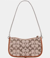 COACH The Coach Originals Swinger 20 In Crystal Signature Jacquard Shoulder Bag