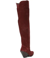 Free People Triple Crown Suede Over The Knee Boots