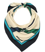 COACH Trompe L'oeil Belt Printed Silk Square Scarf