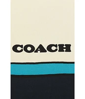 COACH Trompe L'oeil Belt Printed Silk Square Scarf