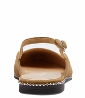 COACH Vae Suede Slingback Studded Flat Skimmers