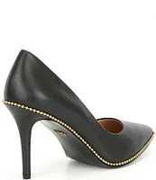 COACH Waverly Beadchain Studded Leather Pumps