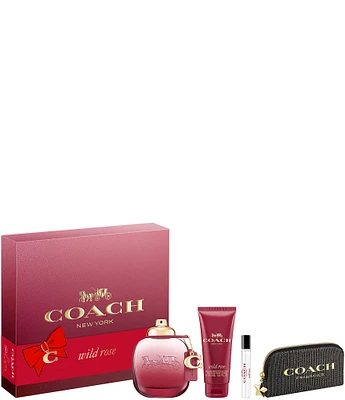 COACH Wild Rose Eau de Parfum 4-Piece Gift Set