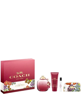 COACH Wild Rose Eau de Parfum 4-Piece Gift Set