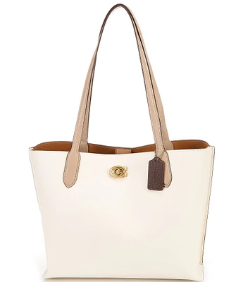 COACH Willow Colorblock and Signature Interior Tote Bag