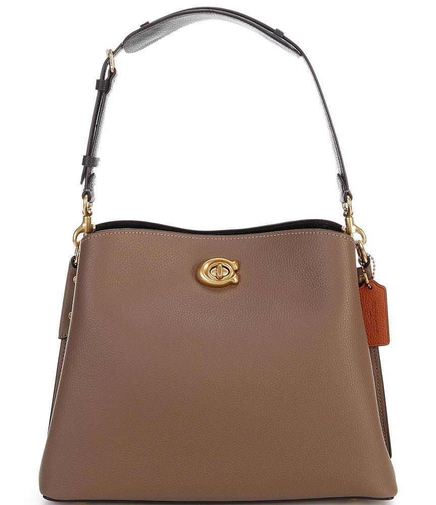 COACH Willow Colorblock Leather Shoulder Bag