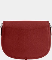 COACH Willow Pebbled Leather Saddle Shoulder Bag