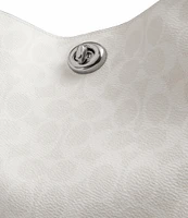 COACH Willow Soft Signature Logo Coated Canvas Bucket Bag