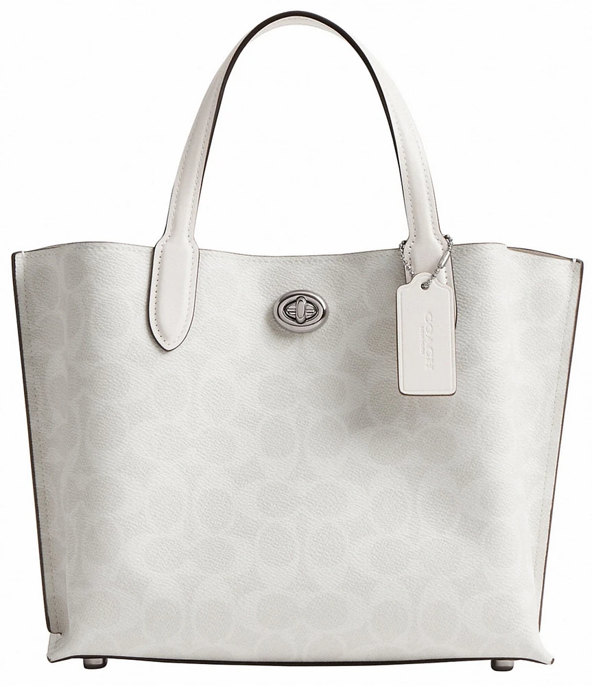COACH Willow Tote 24 Signature Canvas Bag