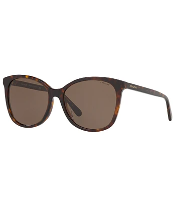 COACH Women's 0HC8271U 57mm Tortoise Gradient Square Sunglasses