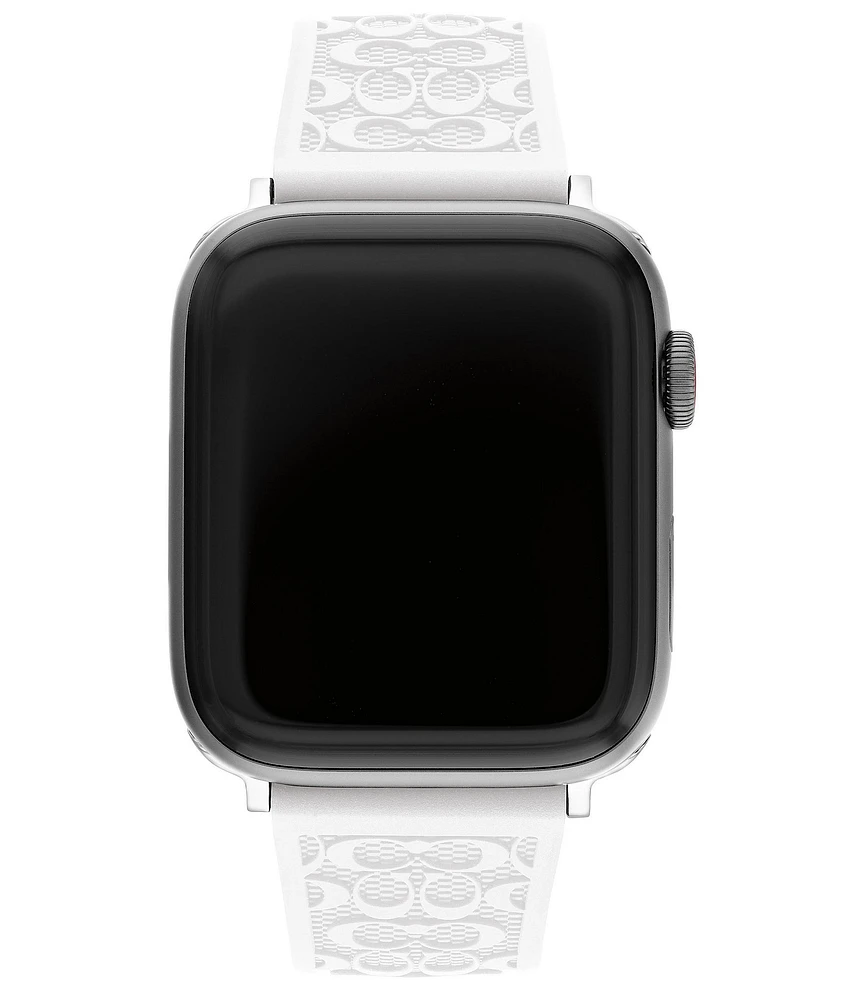 COACH Women's 42/44mm Silicone Strap for Apple Watch