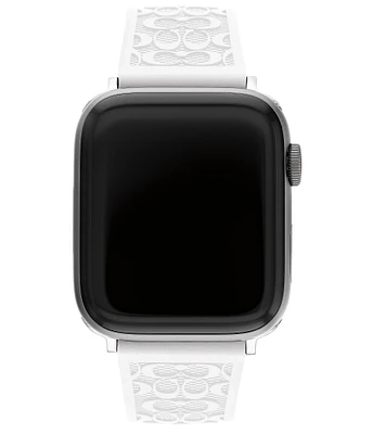 COACH Women's 42/44mm Silicone Strap for Apple Watch