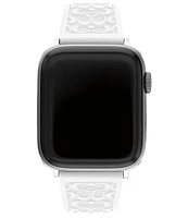 COACH Women's 42/44mm Silicone Strap for Apple Watch