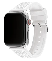 COACH Women's 42/44mm Silicone Strap for Apple Watch