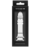 COACH Women's 42/44mm Silicone Strap for Apple Watch