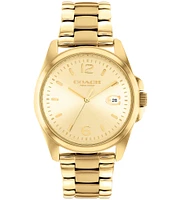 COACH Women's Greyson Gold Bracelet Watch