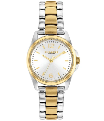 COACH Women's Greyson Two Tone Bracelet Watch