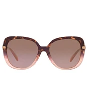 COACH Women's Hc8320 Bonnie Cash 55mm Square Sunglasses