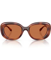 COACH Women's HC8391U 53mm Tortoise Oval Sunglasses