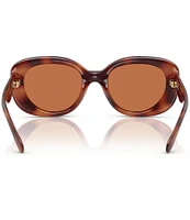 COACH Women's HC8391U 53mm Tortoise Oval Sunglasses