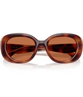 COACH Women's HC8391U 53mm Tortoise Oval Sunglasses